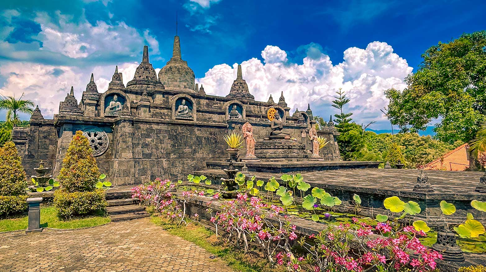 Traditioneller Tempel auf Bali.